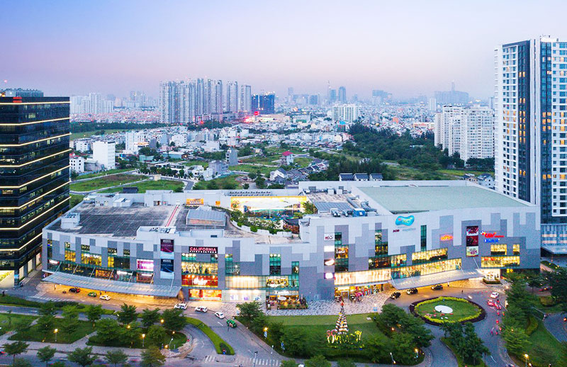 SC ViVo City - Điểm Đến Cuối Tuần Tuyệt Vời Dành Cho Cả Gia Đình 2 Toàn cảnh trung tâm thương mại SC VivoCity nhìn từ trên cao vào lúc chiều