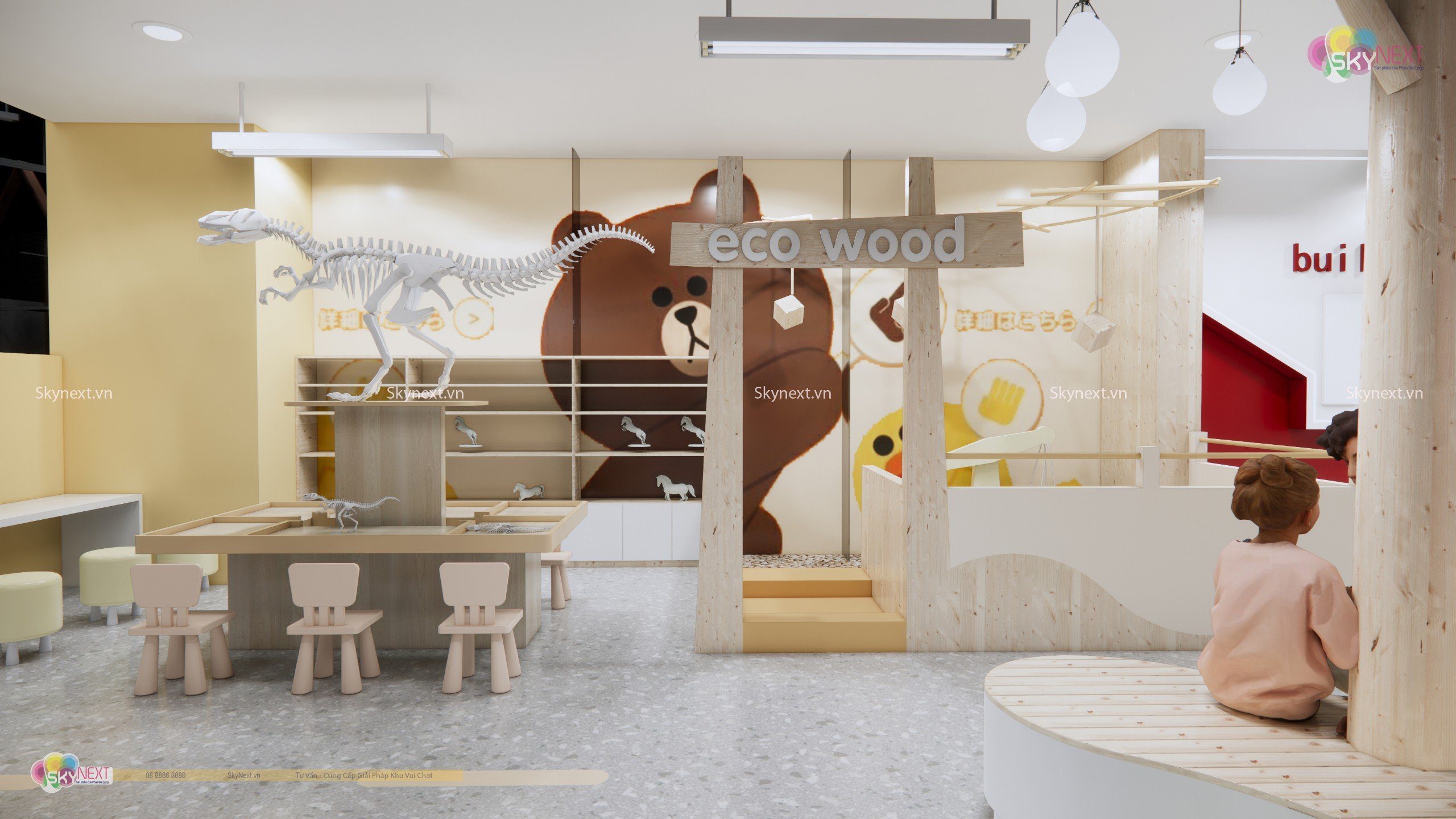 Vốn mở khu vui chơi 200m2: 3 kịch bản dễ tính 2 Minh họa ba kịch bản vốn mở khu vui chơi 200m2
